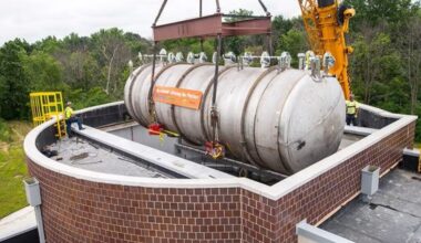 The MicroBooNE neutrino detector before its installation at Fermilab
