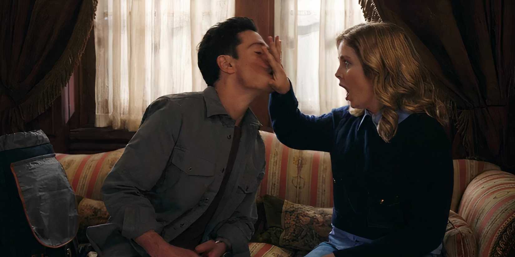 Sam palms Kyle's face in Ghosts(1)