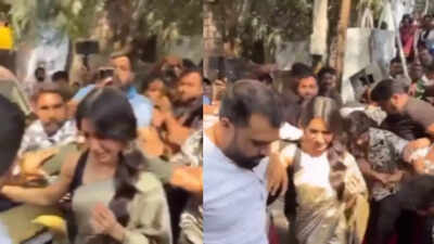 After Niddhi Agerwal, Samantha Ruth Prabhu gets mobbed by fans at a public event, netizens react and call it 'pathetic'