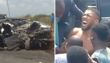 Two people killed in Anthony Joshua car crash named by Nigerian president | World News