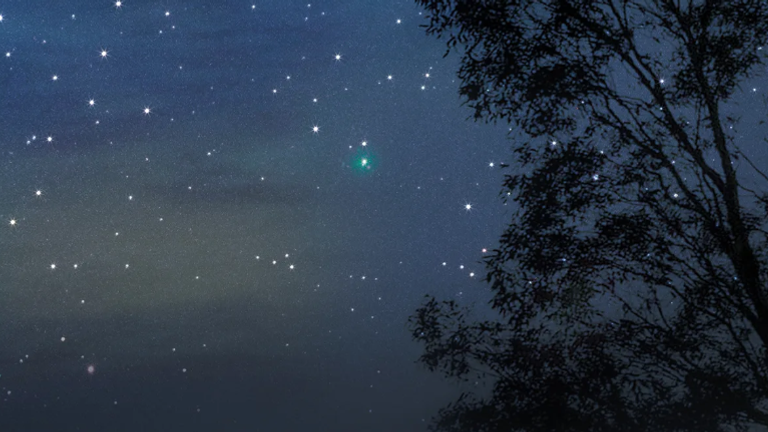 A picture of 3i/ATLAS taken over Egypt's Black Desert. Pic: Osama Fathi