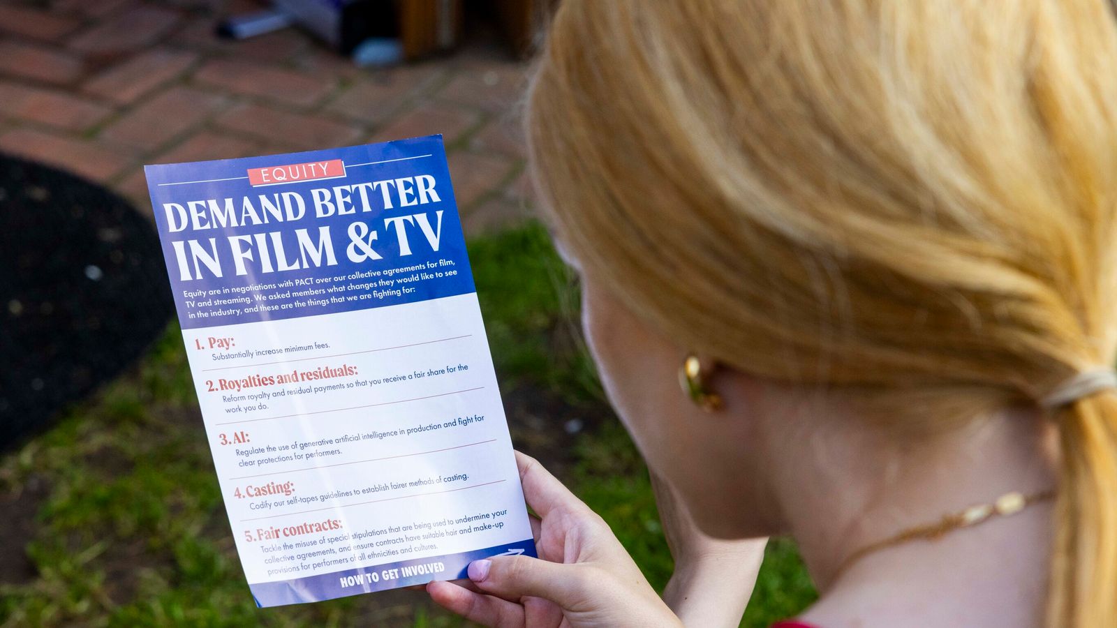 Actors said they would be prepared to take industrial action over AI in a landslide vote. Pic: Mark Thomas