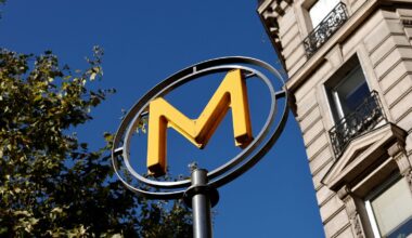 A sign for the Paris metro. File pic: Reuters
