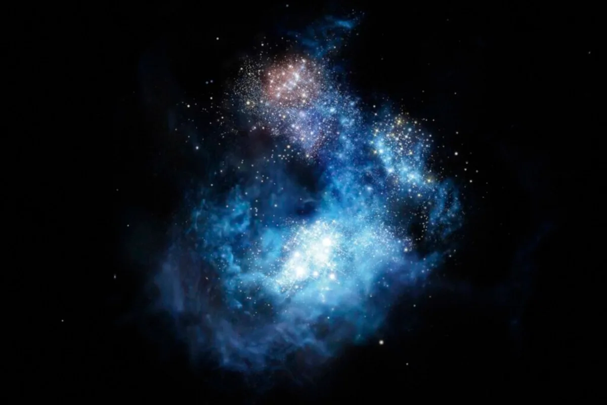 Illustration of the CR7 galaxy