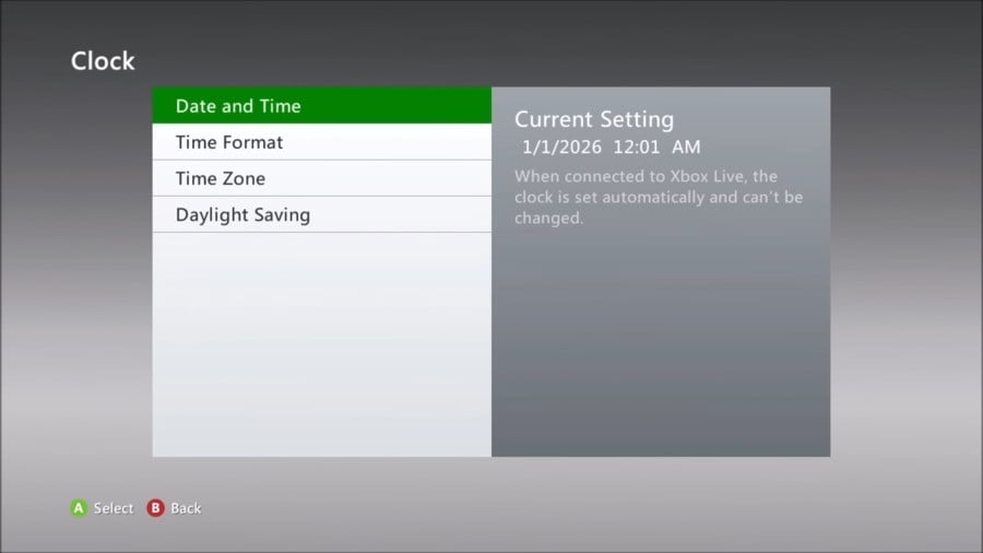 Xbox 360 User Shows What'll Happen When It Reaches Date Limit On December 31st, 2025 2