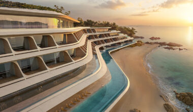 ZHA shapes stepped coastal retreat for NOT A HOTEL in japan