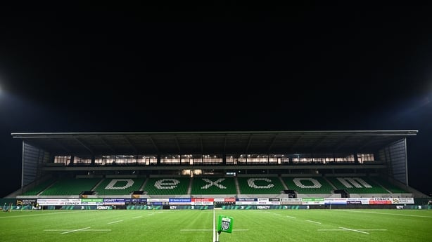 29 November 2025; A general view of the newly built main stand before the United Rugby Championship match between Connacht and Hollywoodbets Sharks at Dexcom Stadium in Galway. Photo by Tyler Miller/Sportsfile