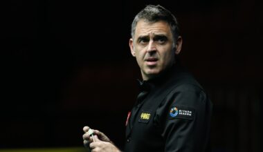 O'Sullivan out of the Masters on medical grounds