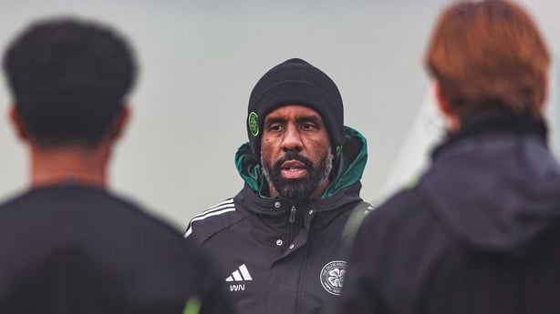 Celtic Manager Wilfried Nancy during a Celtic training session at Lennoxtown Training Centre, on December 16, 2025, in Glasgow, Scotland. (Photo by Craig Williamson/SNS Group via Getty Images)