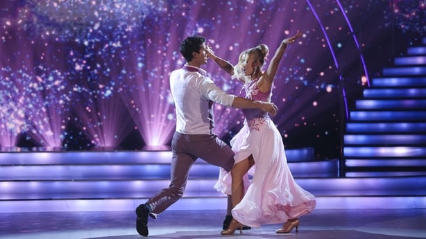 Philip Doyle and pro dancer Daniela Roze