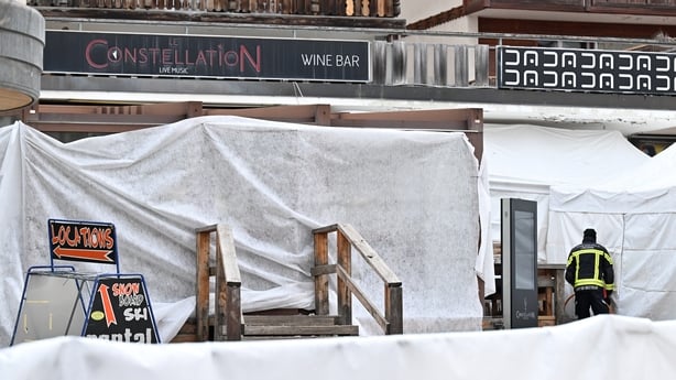 The exterior of le constellation bar scene of deadly fire in switzerland