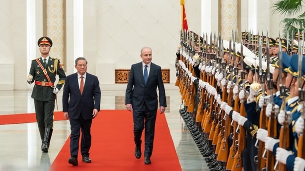 Taoiseach Micheal Martin meeting with Premier Li