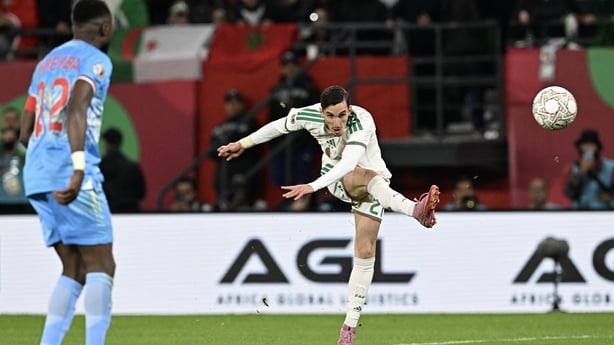 Adil Boulbina scores winning goal against DR of Congo at Africa Cup of Nations, January 2026