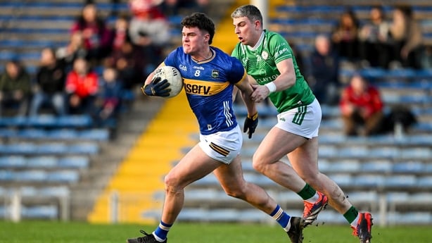 Tipperary's Cathal Deeley is challenged by London's Paddy Dolan during last year's Allianz Division 4 clash at Semple Stadium