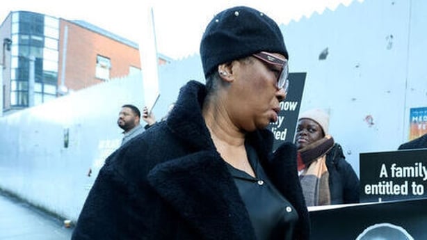 Blessing-Nkencho arriving at inquest