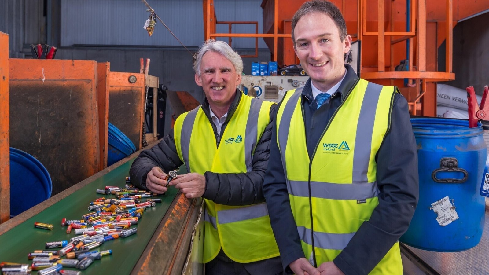 Appeal to recycle used batteries, small electrical items