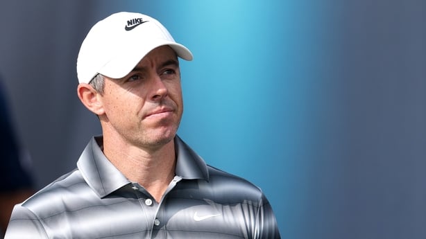 DUBAI, UNITED ARAB EMIRATES - JANUARY 15: Rory McIlroy of Northern Ireland looks on during day one of the Dubai Invitational 2026 at Dubai Creek Resort on January 15, 2026 in Dubai, United Arab Emirates. (Photo by Andrew Redington/Getty Images)