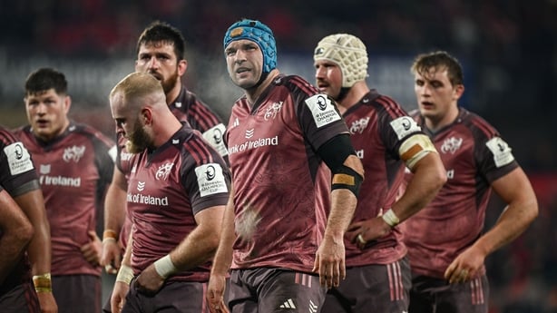 17 January 2026; Munster captain Tadhg Beirne during the Investec Champions Cup match between Munster and Castres Olympique at Thomond Park in Limerick. Photo by Seb Daly/Sportsfile