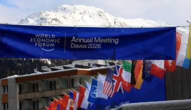 EU leaders take stage at Davos as US tariff threat looms
