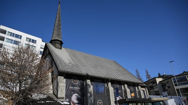 A view of the USA House during the 56th Annual Meeting of the World Economic Forum