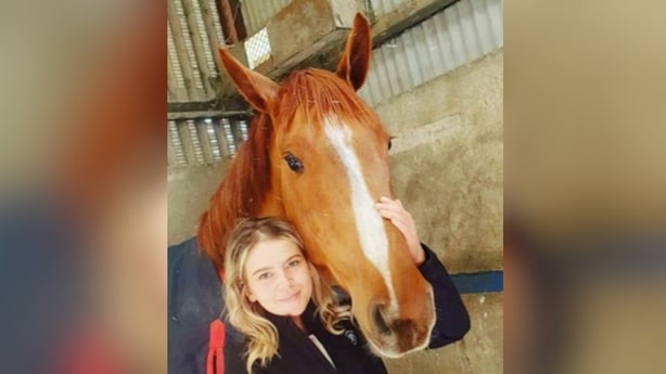 Bryonny Sainsbury pictured with a horse