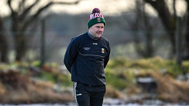 3 January 2026; Mayo manager Andy Moran before the FBD Connacht League Round 1 match between Sligo and Mayo at Fr O'Hara Park in Charlestown, Mayo. Photo by Sam Barnes/Sportsfile