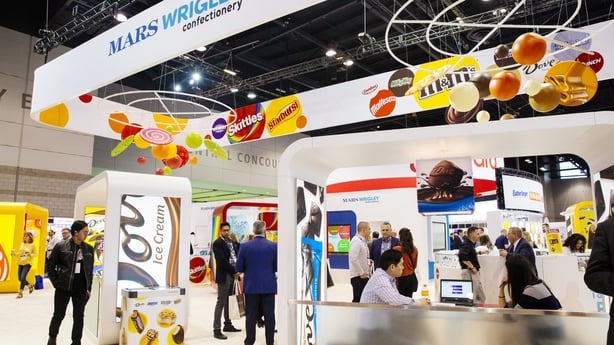exhibition stand of mars products