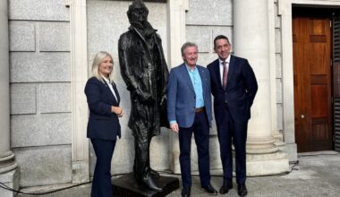 Sculpture of Daniel O'Connell unveiled at Leinster House
