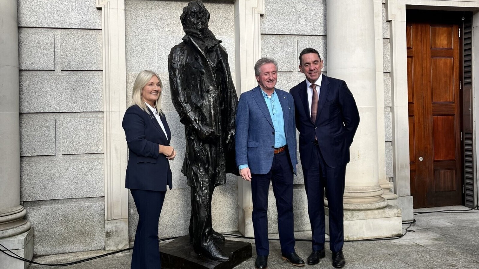 Sculpture of Daniel O'Connell unveiled at Leinster House