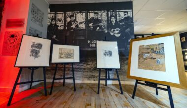 Previously unseen art by original Beatle goes on show