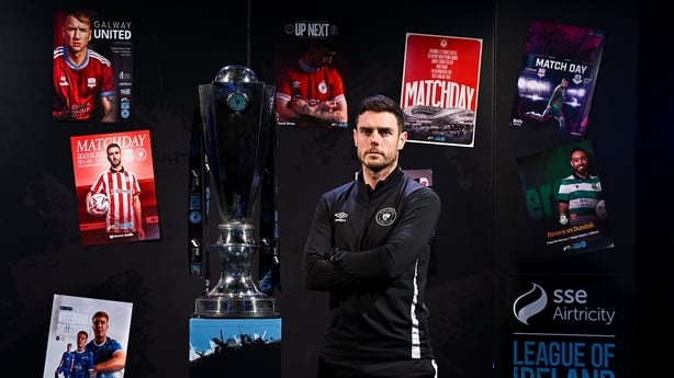 Sligo Rovers manager John Russell during the SSE Airtricity Men's Premier Division, SSE Airtricity Men's First Division and SSE Airtricity Women's Premier Division Launch 2026 at Whelan's in Dublin.