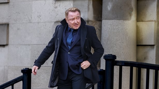 Michael Flatley outside Belfast High Court