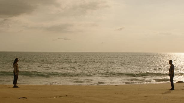 Rachel McAdams as Linda Liddle and Dylan O'Brien as Bradley Preston in Send Help