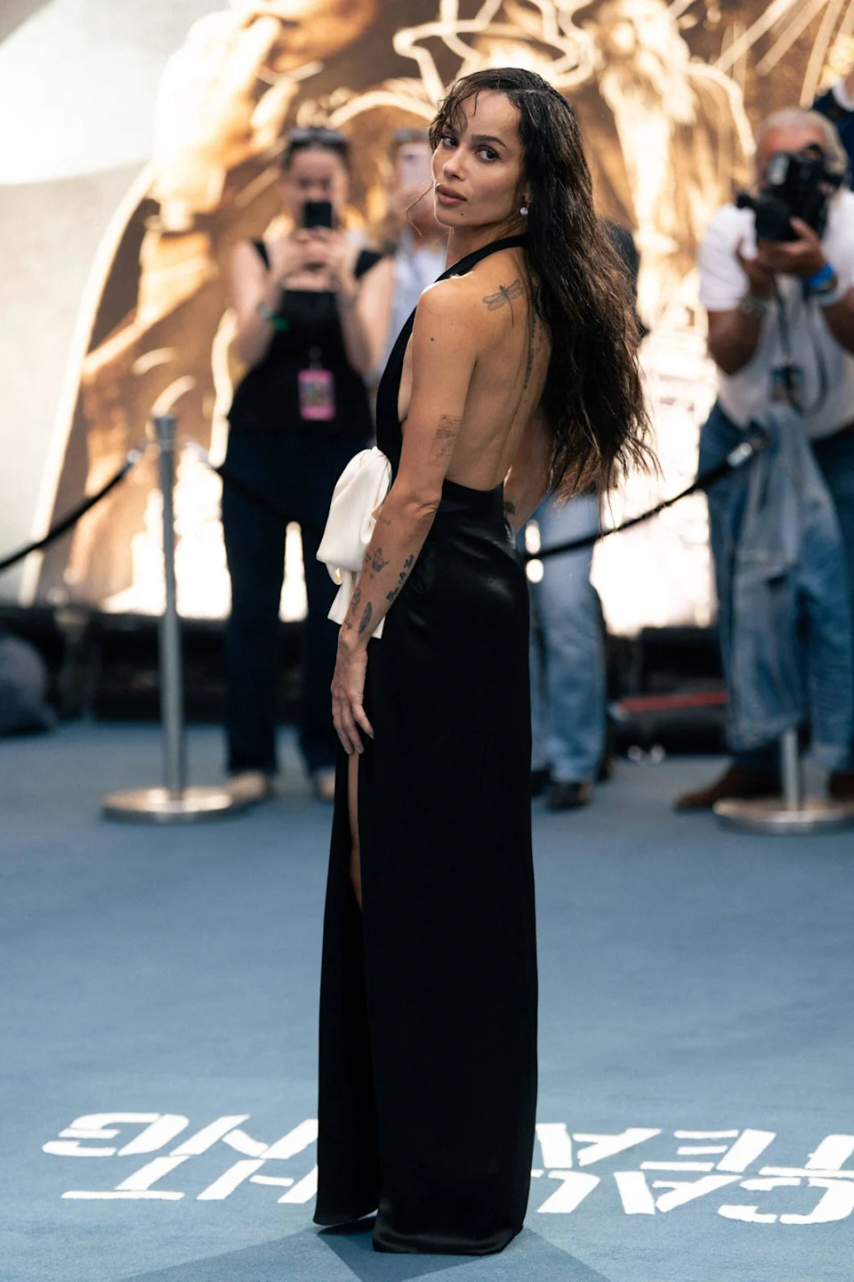 Zoe Kravitz attends the Caught Stealing UK Gala Screening at Odeon Luxe Leicester Square.