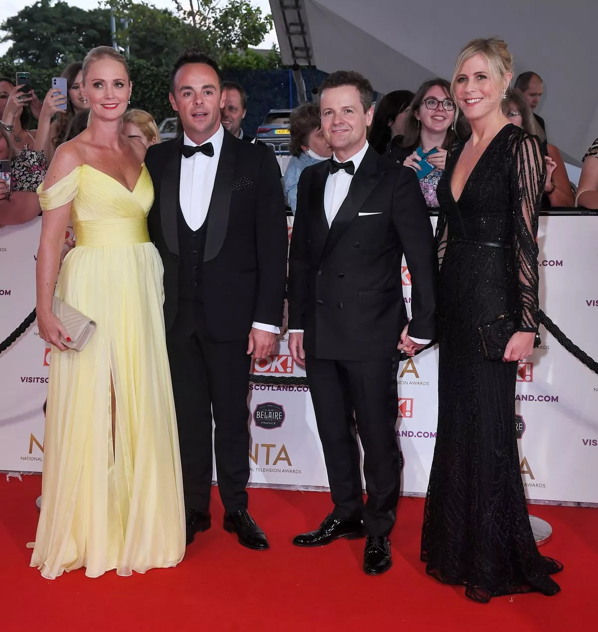 Anne-Marie Corbett, Ant McPartlin, Declan Donnelly and Ali Astall