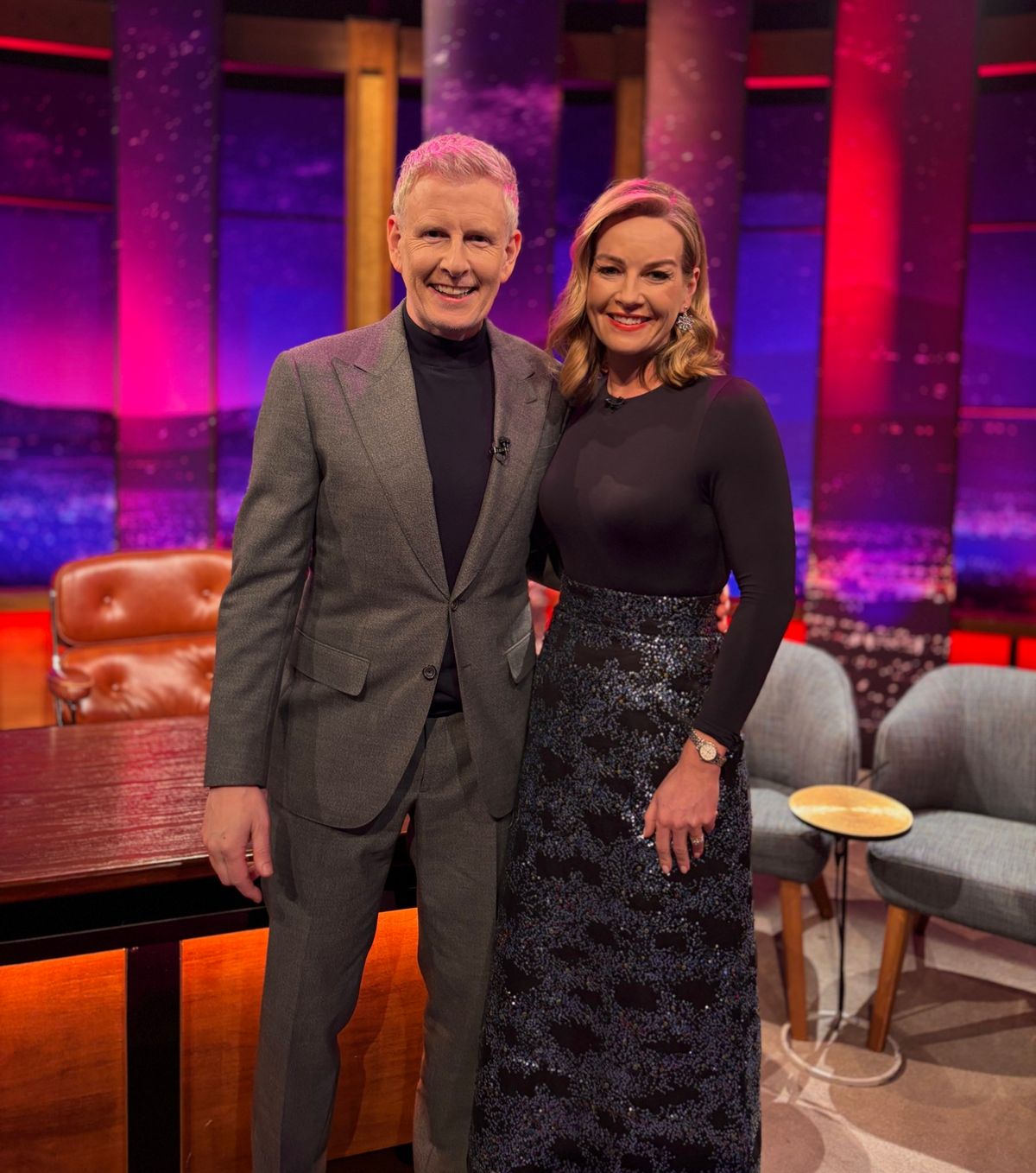 Claire Byrne joined Patrick Kielty on Friday's Late Late Show