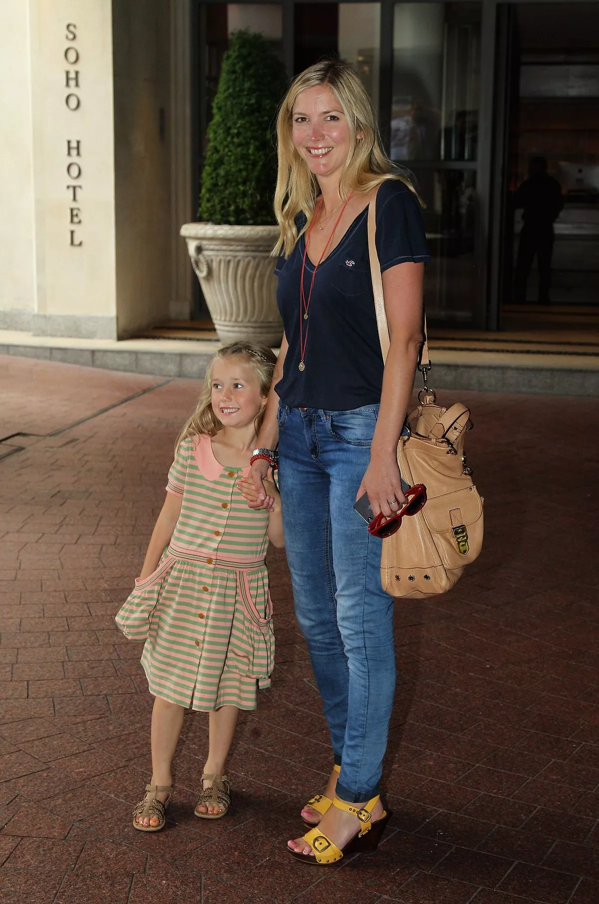 Lisa Faulkner pictured with her daughter Billie in 2011
