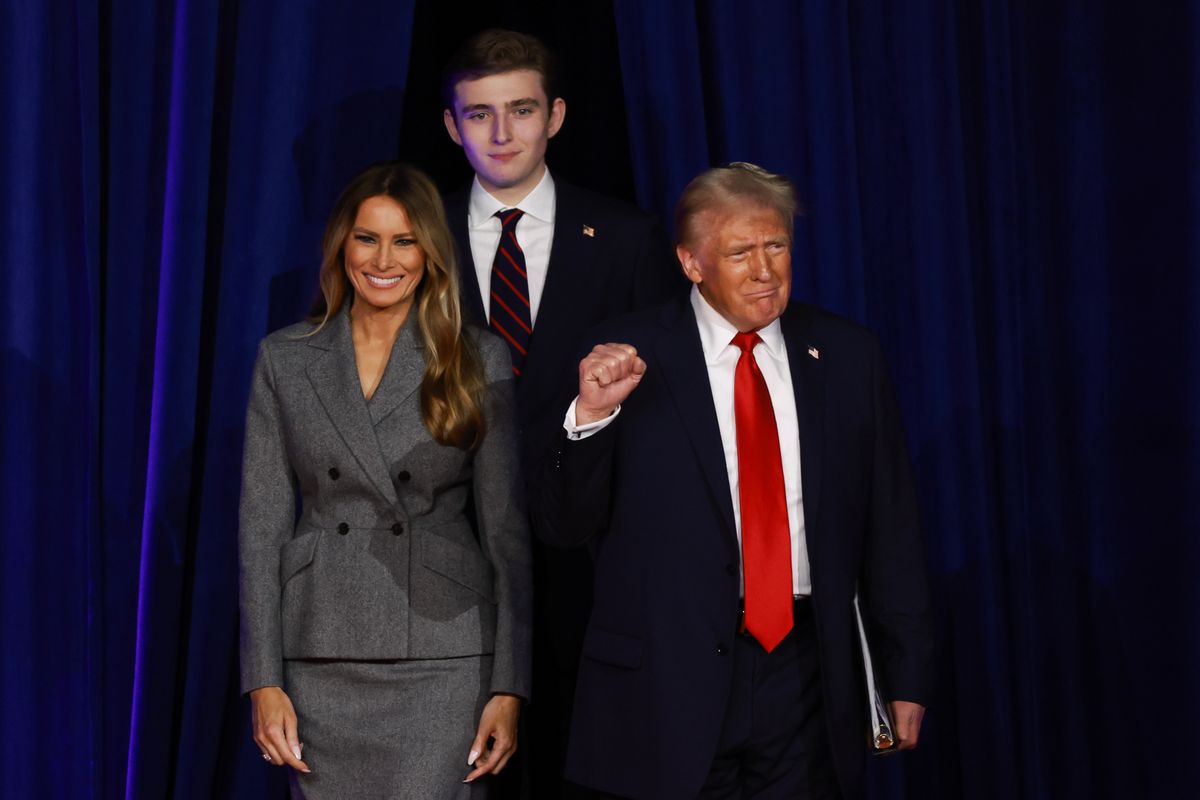 Melania and Barron Donald Trump