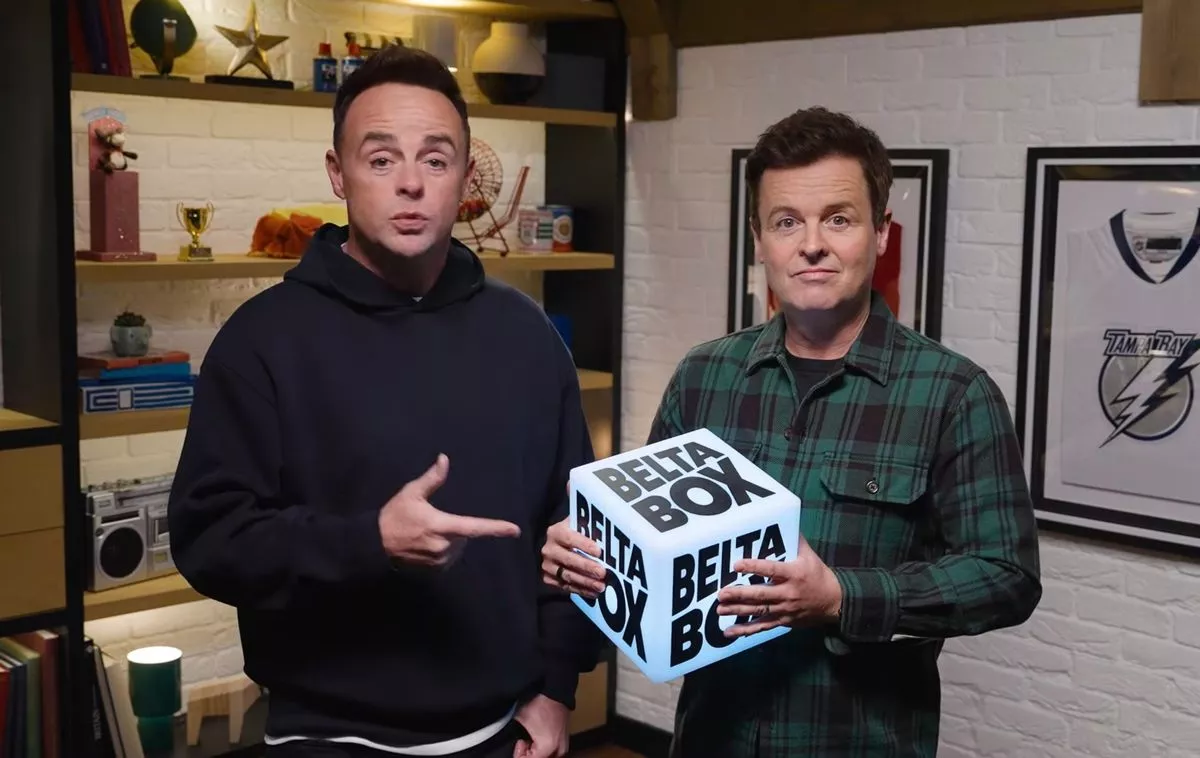 Ant and Dec presenting a TV show together