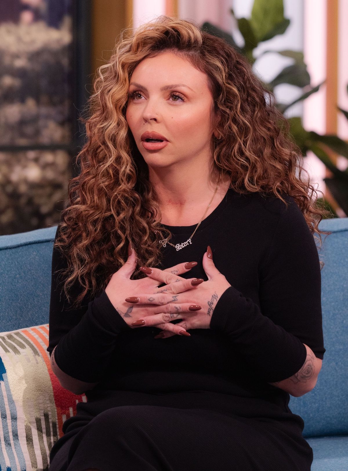 Jesy on ITV's This Morning yesterday