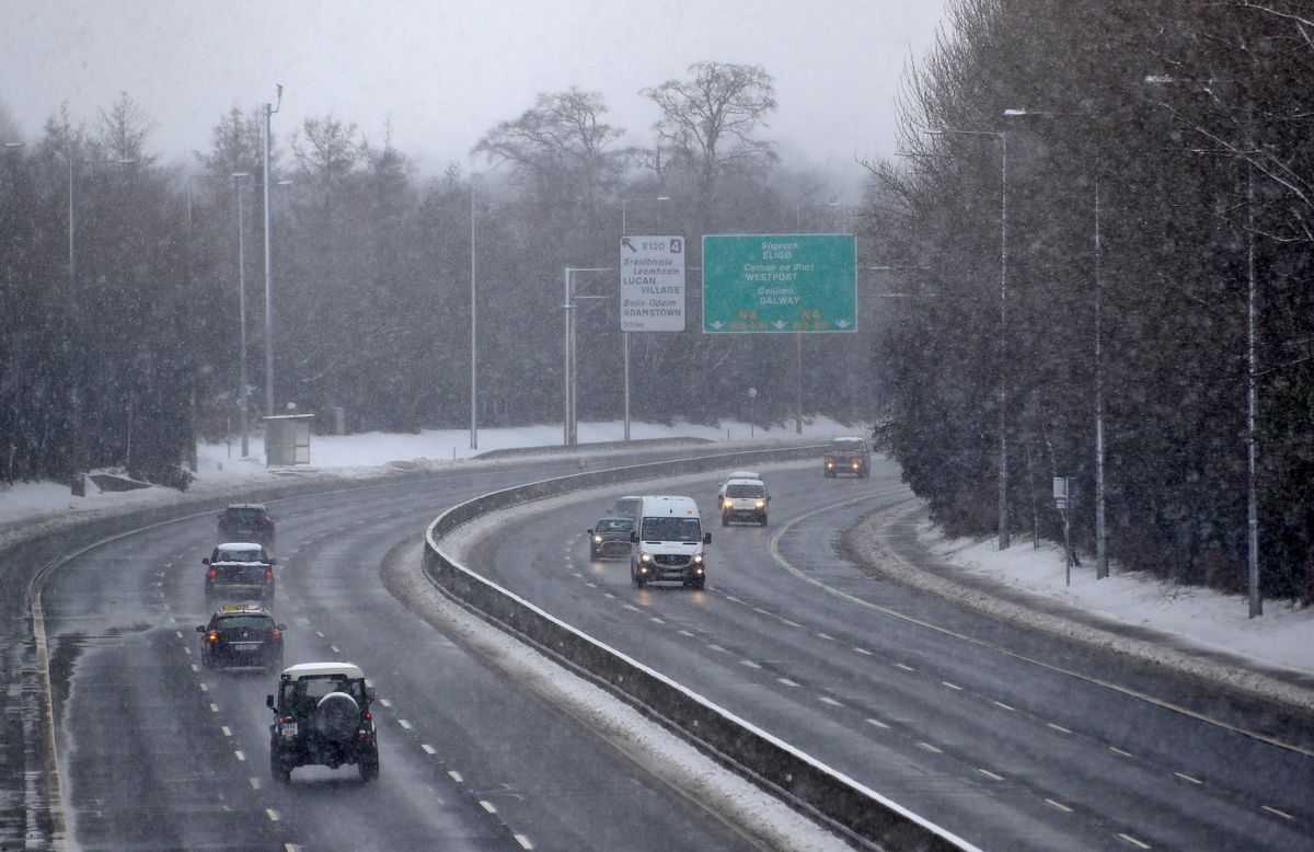 The roads could be dangerous due to black ice and patches of freezing fog