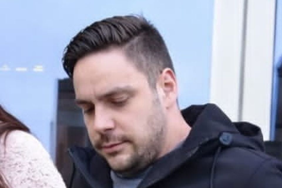 William Delaney on the steps of Monaghan Courthouse.