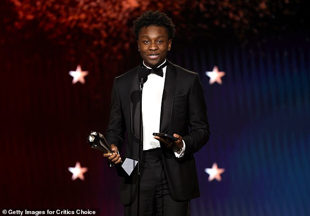 Miles Caton took home the first award of the night at the 31st annual Critics Choice Awards