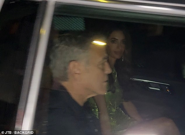 The loved up couple were spotted later that night getting into a waiting car and heading home after partying with A-listers
