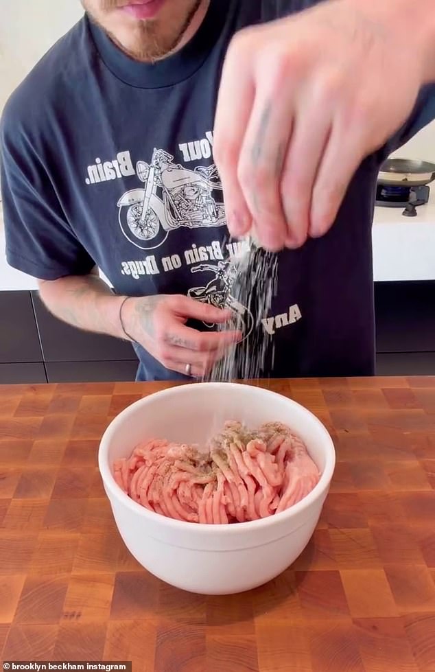 Following the claims, Brooklyn took to Instagram to share a new clip of himself preparing chicken parmesan