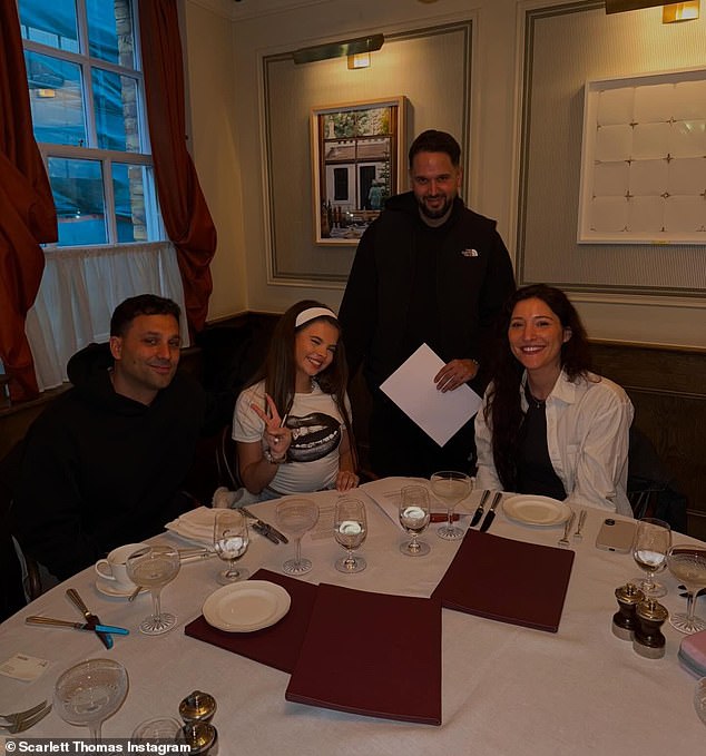 Scarlett added: 'I am beyond grateful for this amazing opportunity. 'Today was a life changing moment for me'