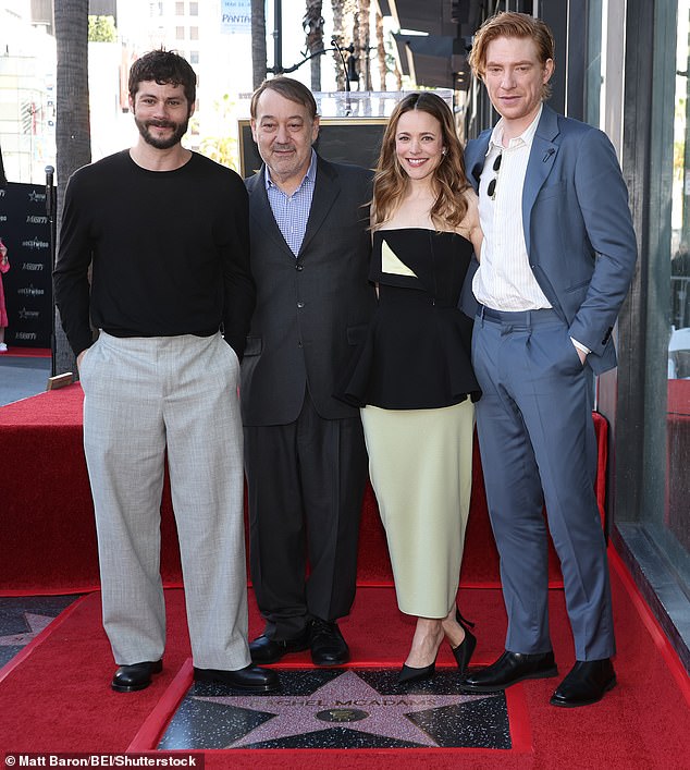 Sam Raimi, who directed the actress in her upcoming film Send Help as well as he co-star Dylan O'Brien, were also there to watch her receive her star on the Walk Of Fame