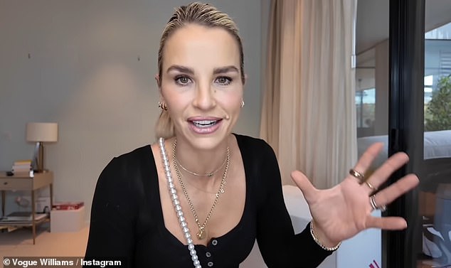 Vogue gave a sneak peek at her new London rental property transformation on Tuesday as the family wait for their 'forever home' renovations to be completed