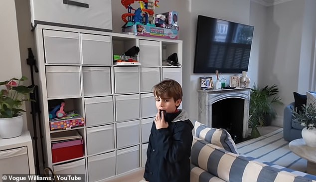 Making the most of all the space, the TV star added a large unit of storage draws