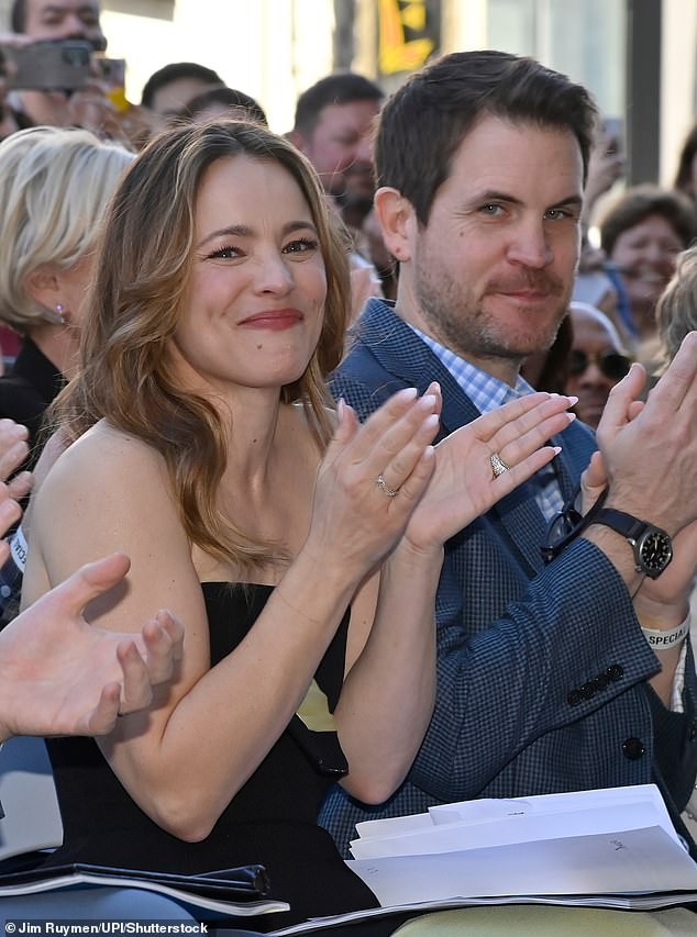Rachel McAdams makes first official appearance with her boyfriend of ten years at Hollywood Walk Of Fame ceremony before she reunites with her romcom co-star Domhnall Gleeson